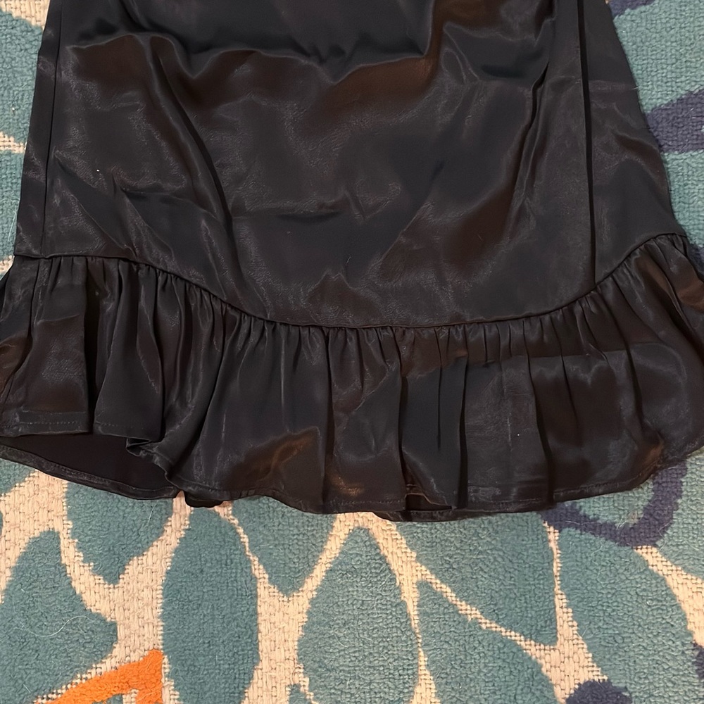 Anthropologie ruffled satin mini dress - Picture 8 of 10